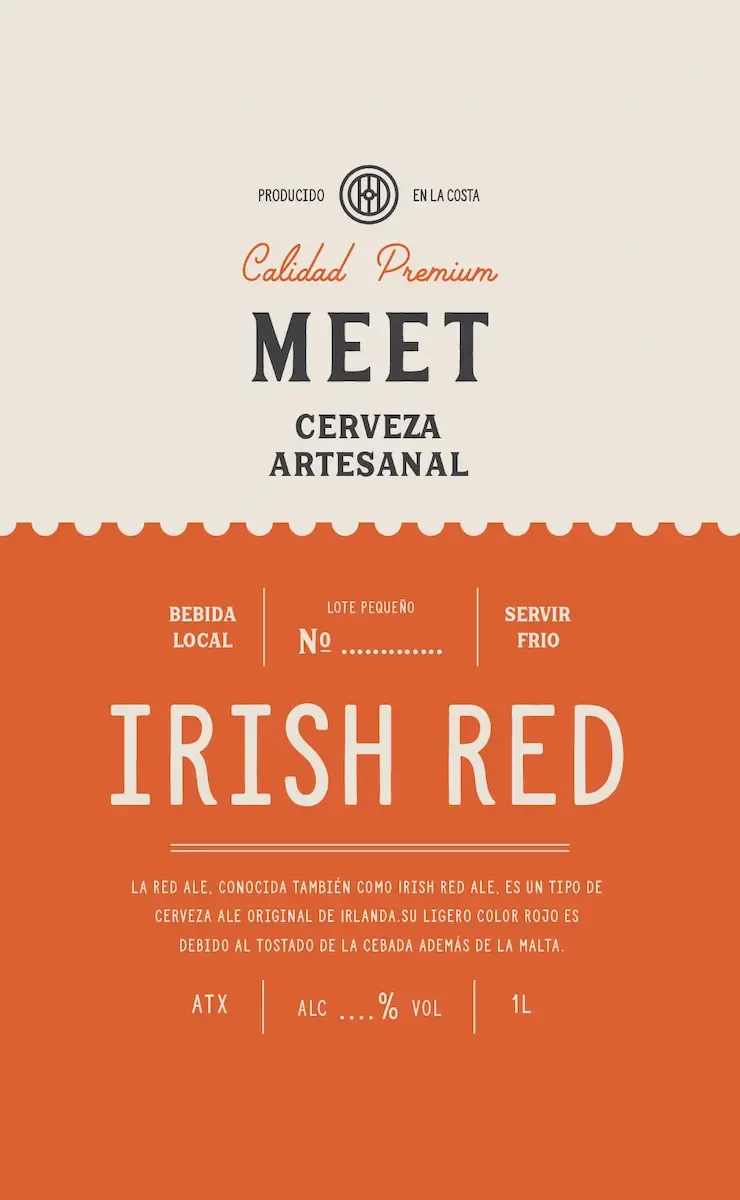 Etiqueta variedad Irish