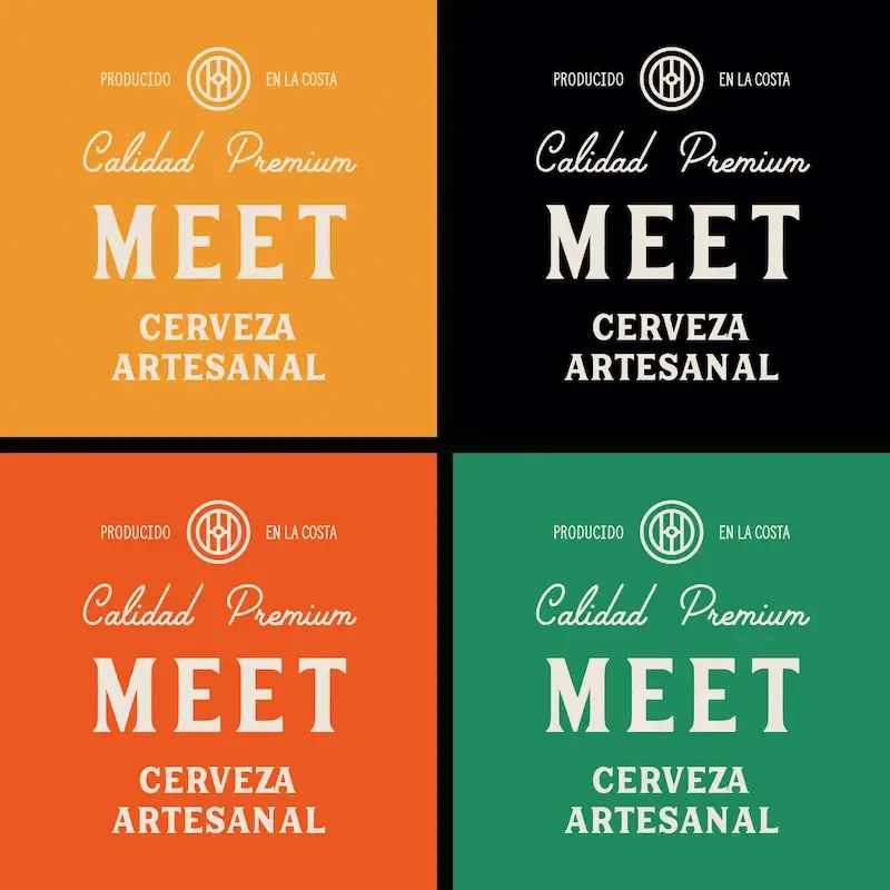 Composición de logo en 4 colores