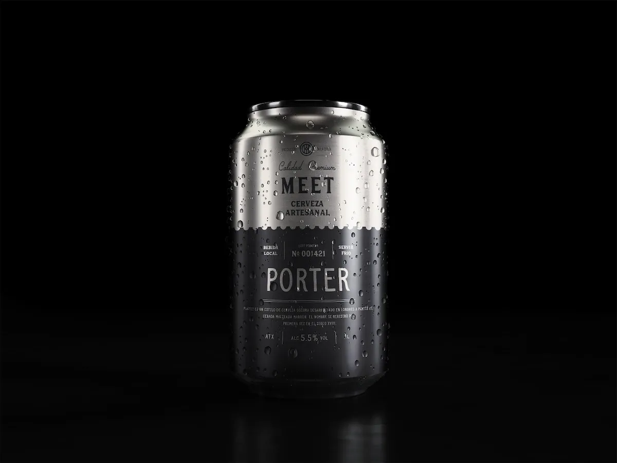 Render lata formato oscuro - Porter