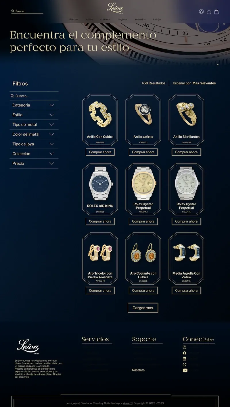 Pagina de tienda